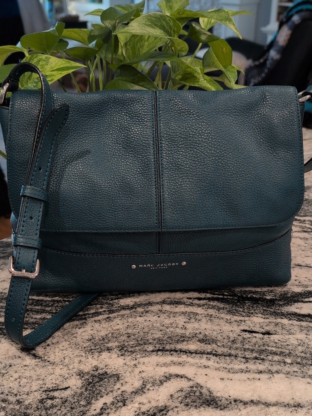 Marc Jacobs Pebbled Leather Messenger Crossbody Bag - Prototype